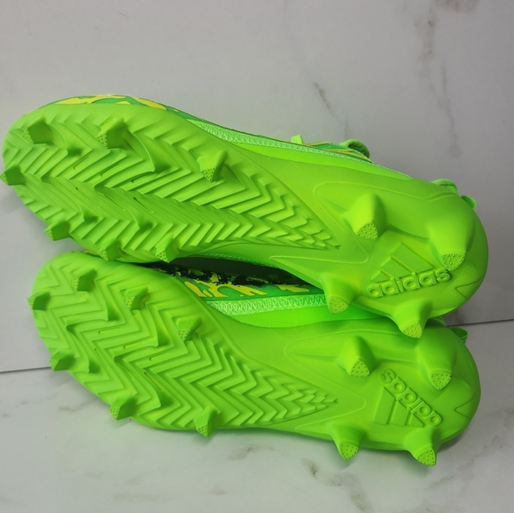 Adidas Adizero 12.0 POISON Solar Green Men's Football Cleats - Picture 9 of 10